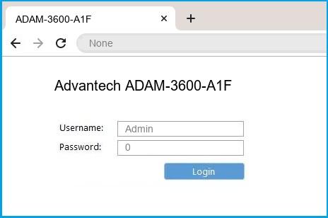 Advantech ADAM-3600-A1F router default login