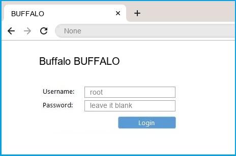 BUFFALO Login and Password