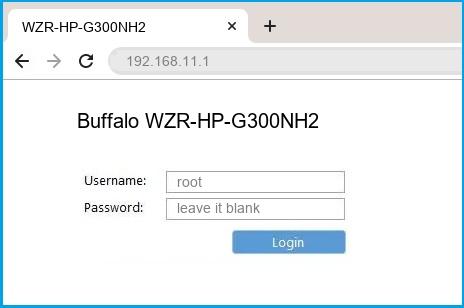 192 168 11 1 Buffalo Wzr Hp G300nh2 Router Login And Password