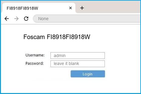 foscam default password