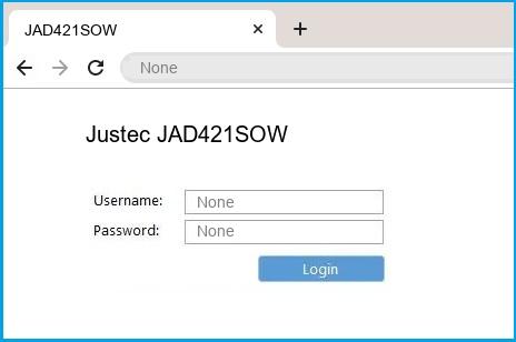 Justec JAD421SOW router default login Justec JAD421SOW router default login