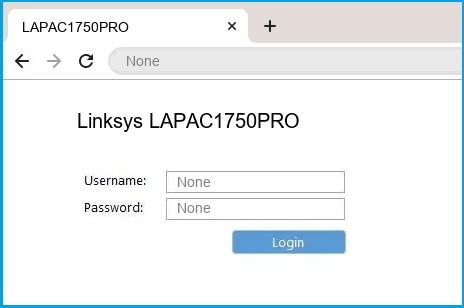 Linksys LAPAC1750PRO router default login