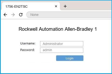 Rockwell Automation Allen-Bradley 1756-EN2TSC router default login