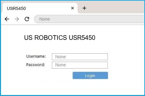 US ROBOTICS USR5450 router default login